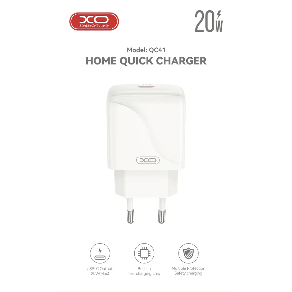 Зарядний пристрій XO USB-C PD20W (XO-QC41) - фото 6