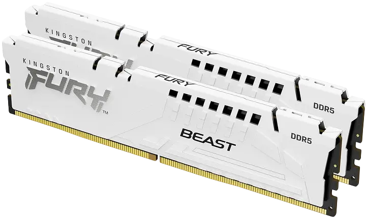 Оперативна пам'ять Kingston FURY 64GB (2x32GB) DDR5 6400MHz Beast White (KF564C32BWEK2-64) - фото 2