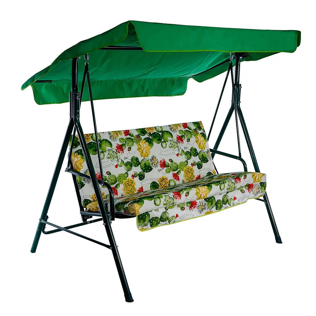 Садовые качели Ost-Fran Henry ткань лонета Кактусы/тексилк 2314 - фото 2