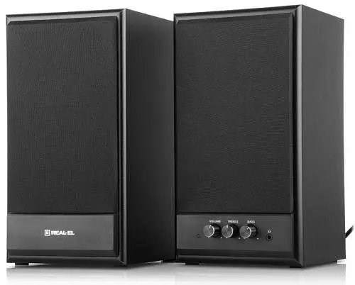 Колонки 2.0 S-305 Black 2 x 20 Вт REAL-EL teh0021059 - фото 3