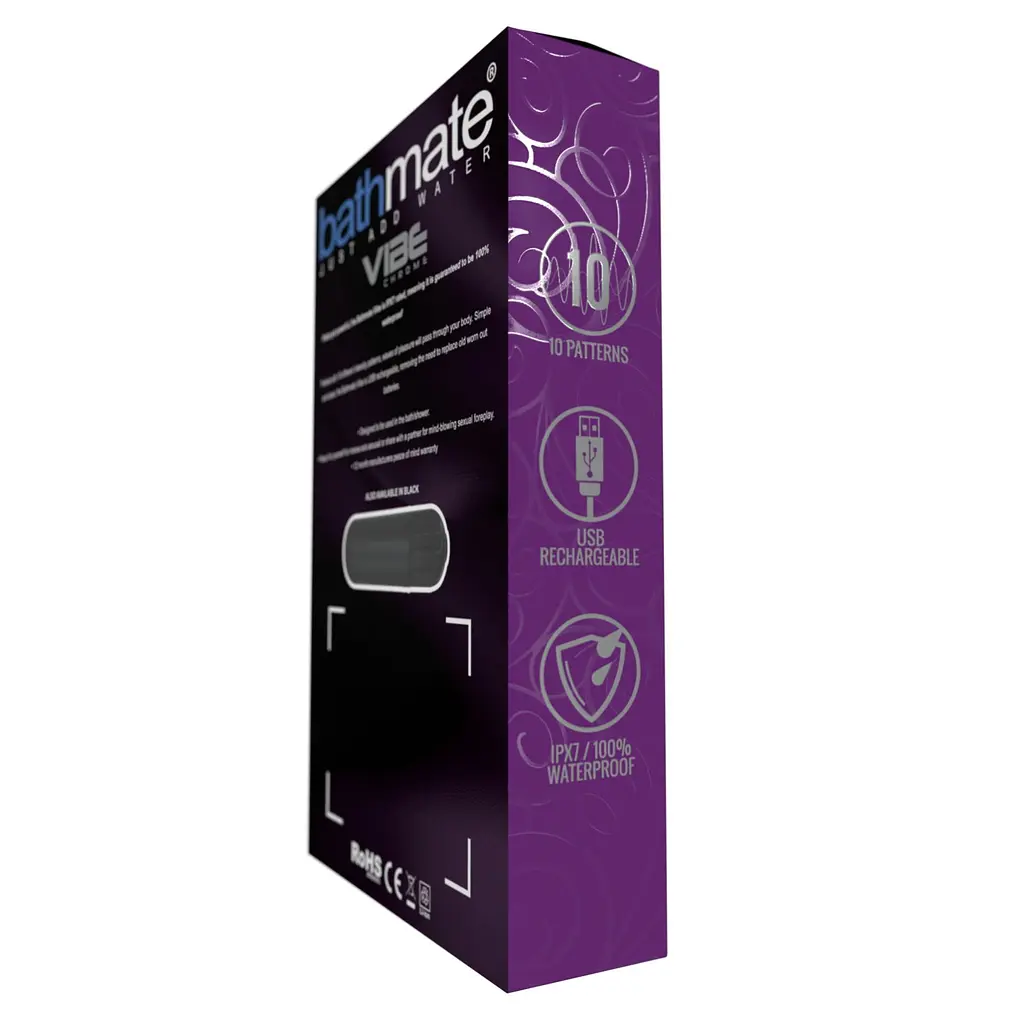 Вібропуля Bathmate Vibe Bullet Chrome, глибока потужна вібрація - фото 4