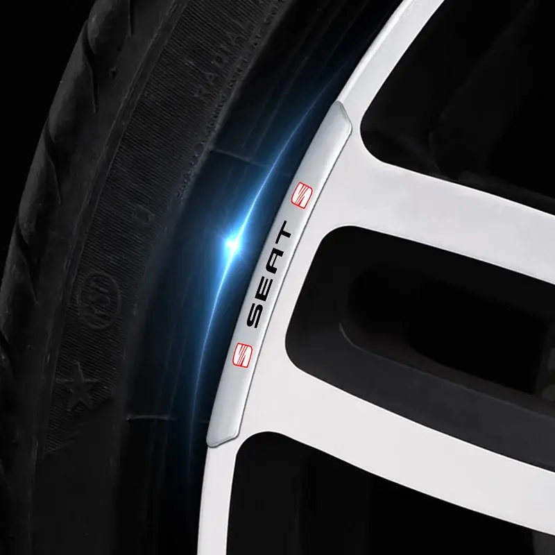 Емблема обода колеса Seat 4 шт Алюміній наклейка на диски на скотчі Сірі - фото 2
