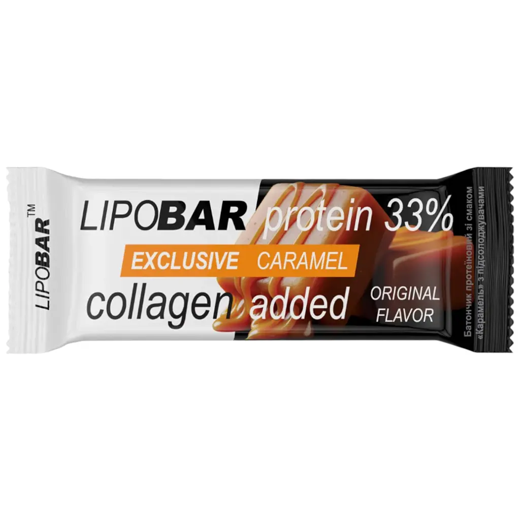 Протеїновий батончик Lipobar Exclusive Caramel 50 г