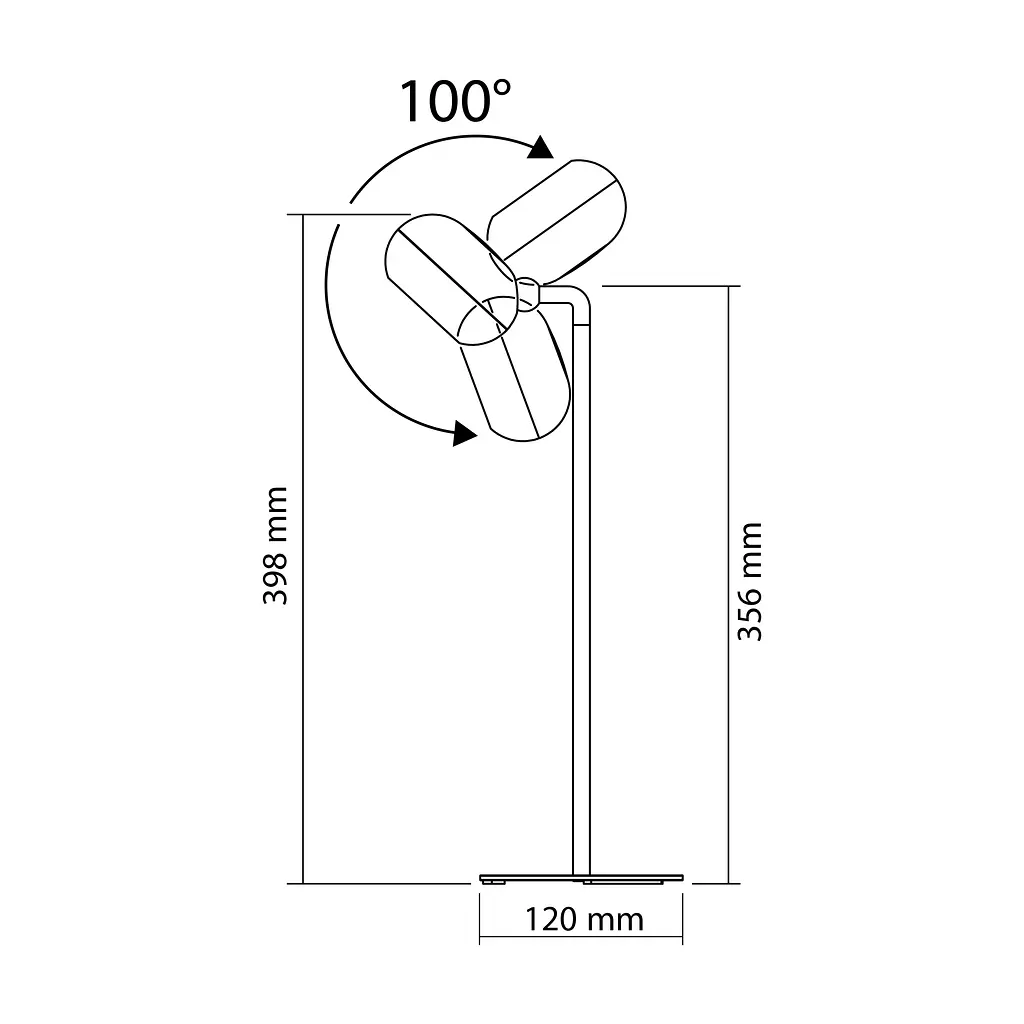 LED лампа настiльна з акумулятором VIDEX VLE-TF18W 3W 3000-5500K Біла VIDEX (27856-000) - фото 10