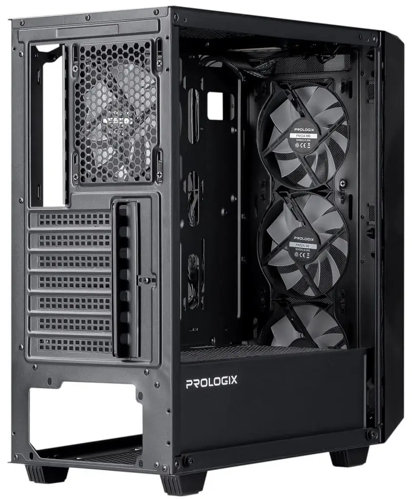 Корпус ProLogix E120 Tempered GlassMesh Black (E120 Black) - фото 5
