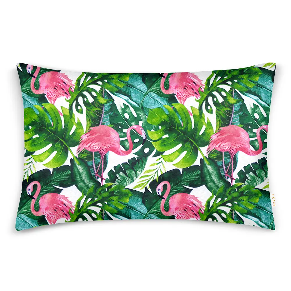 Дитяча постіль Cosas Tropical Flamingo без простирадла 110х140 см (FlamingoPalmGreen_140_2) - фото 3