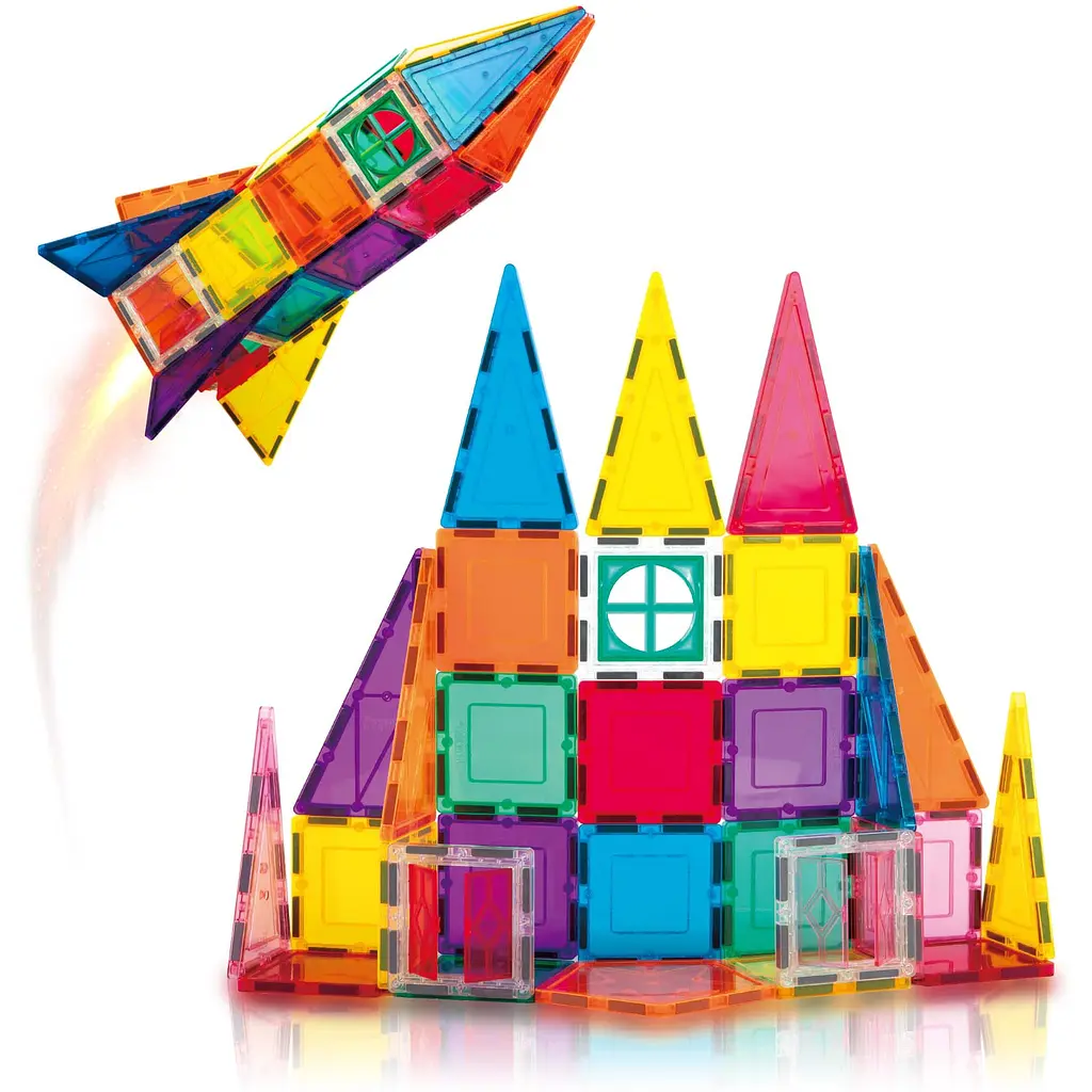 Конструктор магнитный Picasso Tiles Magnetic Building Blocks 36 деталей (PT36B) - фото 2