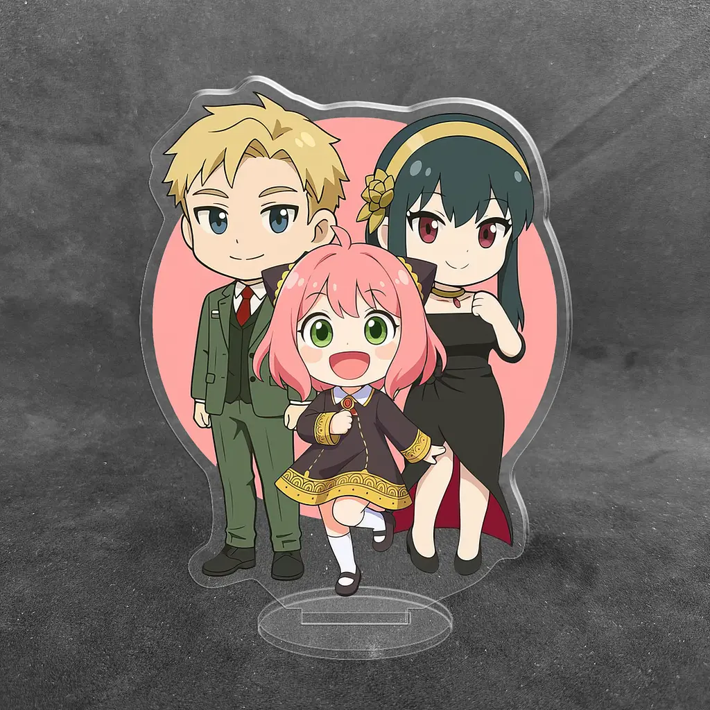 Акриловая коллекционная фигурка Chibi Аниме: Spy Family Сім'я шпигуна 10 см