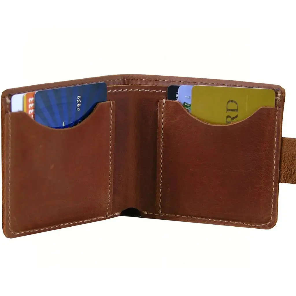 Жіночий гаманець портмоне GS коньячний - фото 2