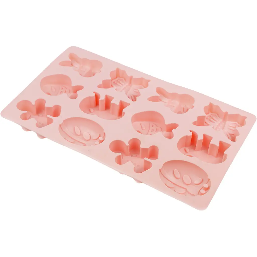 Форма силиконовая Mys Silicone Звери 12 отделов 19.5х34х4 см в ассортименте (45098) - фото 2