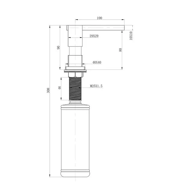 Дозатор для рідкого мила Gappo G404-2 - фото 2