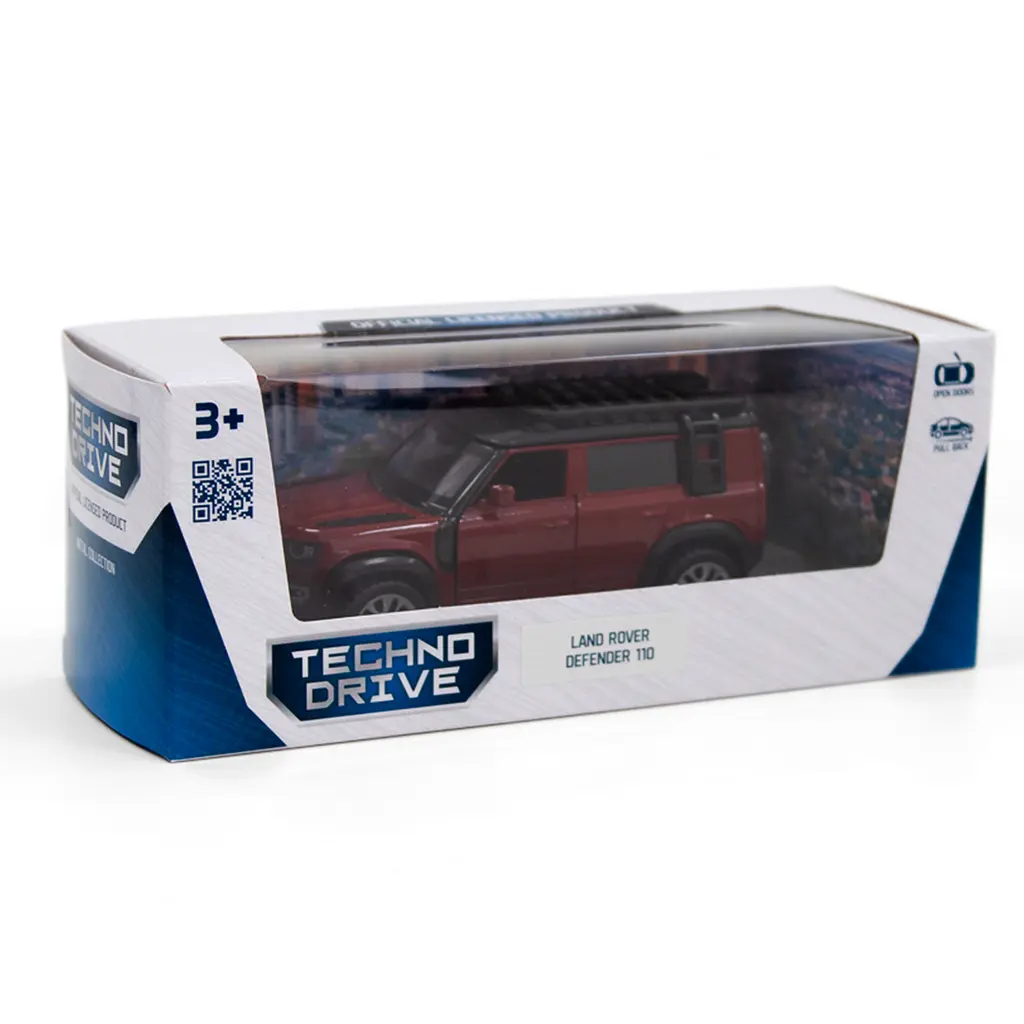 Автомодель TechnoDrive Land Rover Defender 110 червона (250288) - фото 12