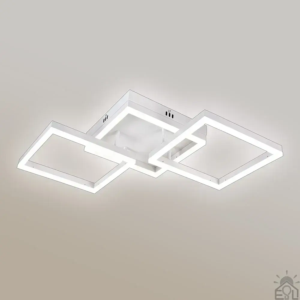 Смарт люстра керована світлодіодна SQUARE 3S 90 Вт 887x420x135 мм Бiла ESLLSE - фото 7