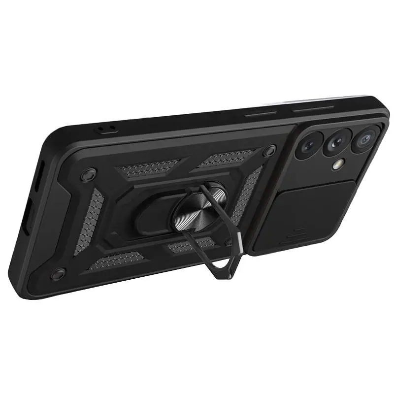 Чохол Ummi Camshield Serge Ring для Samsung Galaxy S24 FE Чорний / Black - фото 3