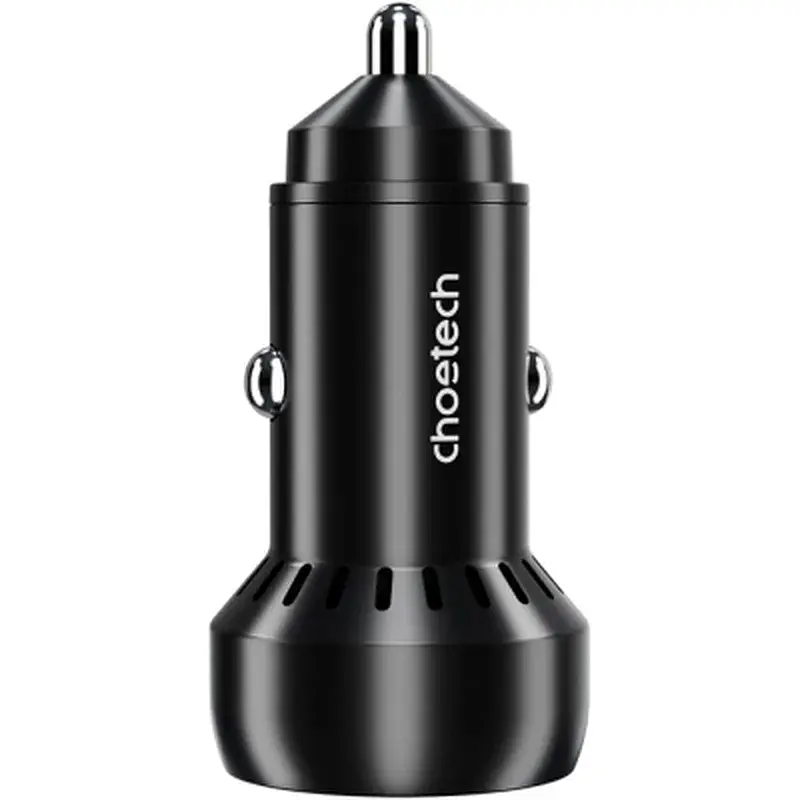 Зарядний пристрій Choetech USB-C+USB-A 60W QC3.0/PD/PPS black (TC0014-BK) - фото 2