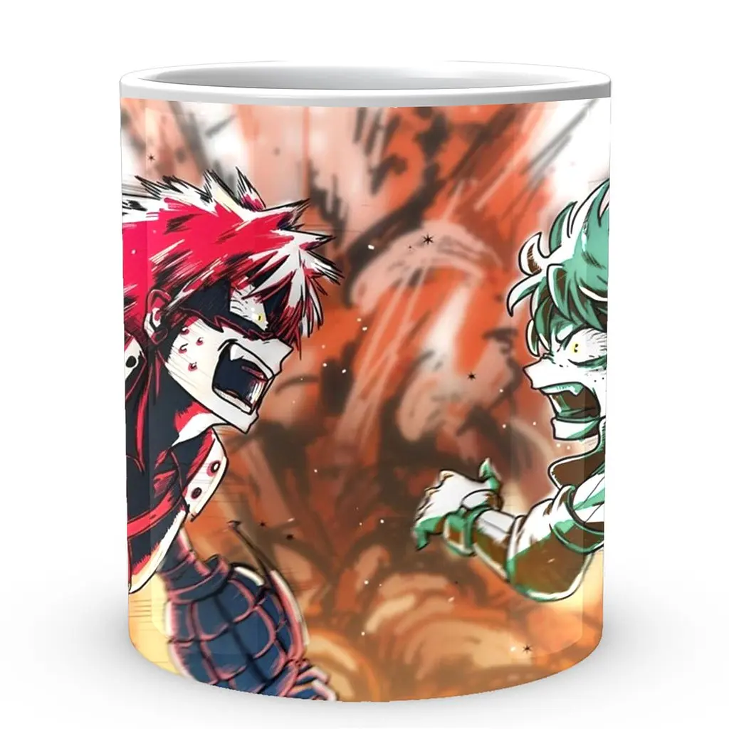Кружка GeekLand Моя геройская академия My Hero Academia Бакуго и Деку в профиль Удар и взрыв MHA 02.523 330 мл белая - фото 2