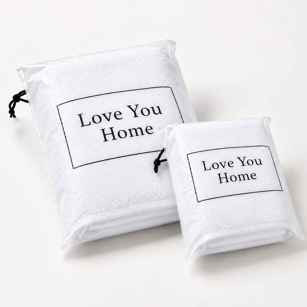 Набір білих махрових рушників LoveYouHome Hotel Collection, 50×80 + 75×150 см - фото 5