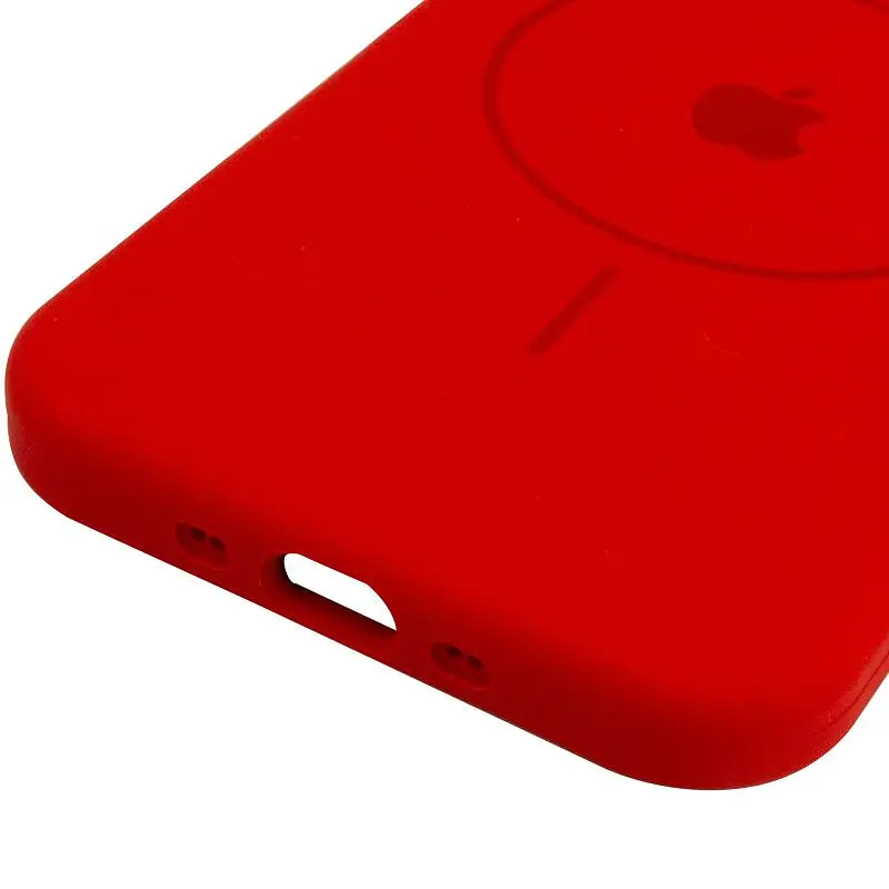 Чехол Epik Silicone Case Full Protective (AA) V2 with MagSafe для Apple iPhone 17 Air (6.5) Красный / Red - фото 5