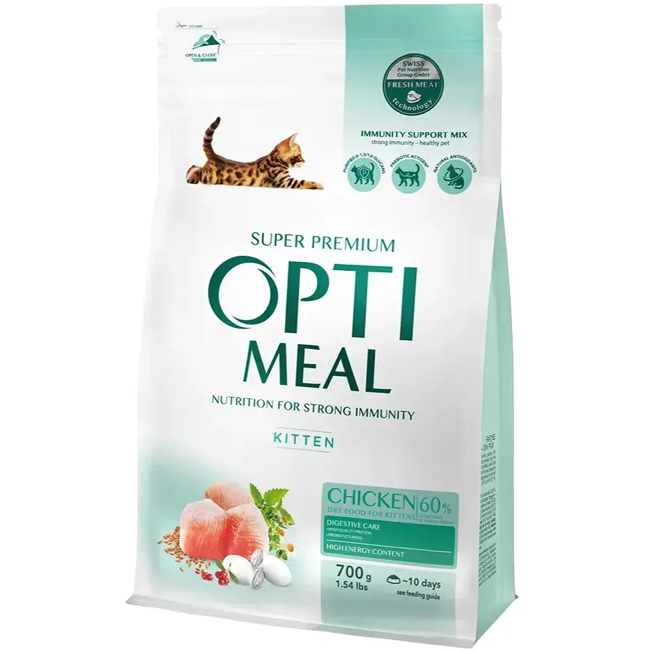 Сухий корм для кошенят Optimeal Kitten Chicken із куркою 700 г