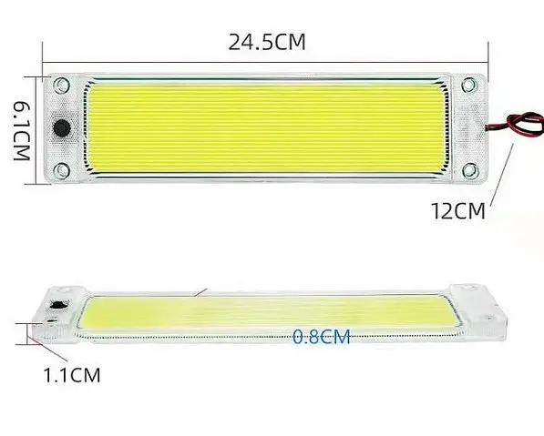Підсвічування салону 12-24 LED V 240 x 55 мм Біле світло (ST-106W) - фото 2