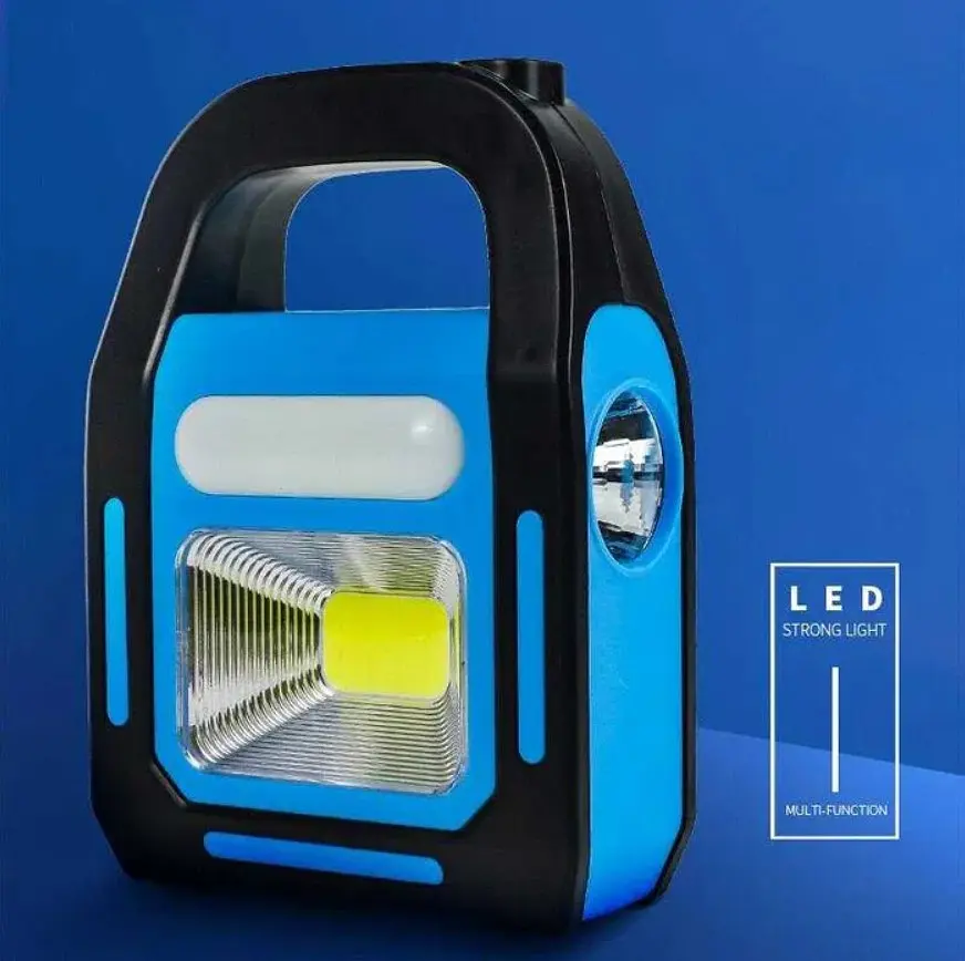 Акумуляторний LED ліхтар прожектор із сонячною панеллю та бокова COB лампа USB вихід CATA CT-9955+Solar - фото 13