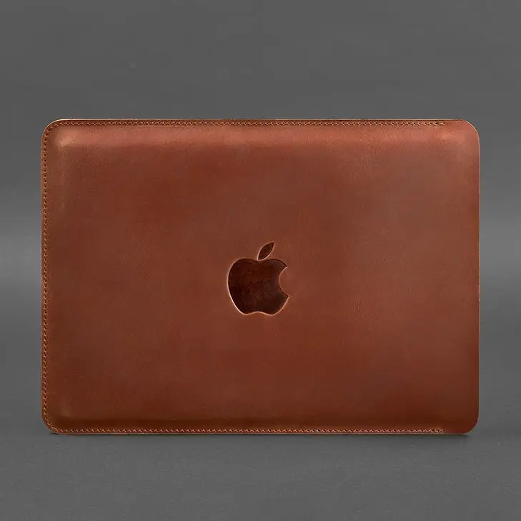 Шкіряний чохол BlankNote для MacBook 15-16 Світло-коричневий - фото 3