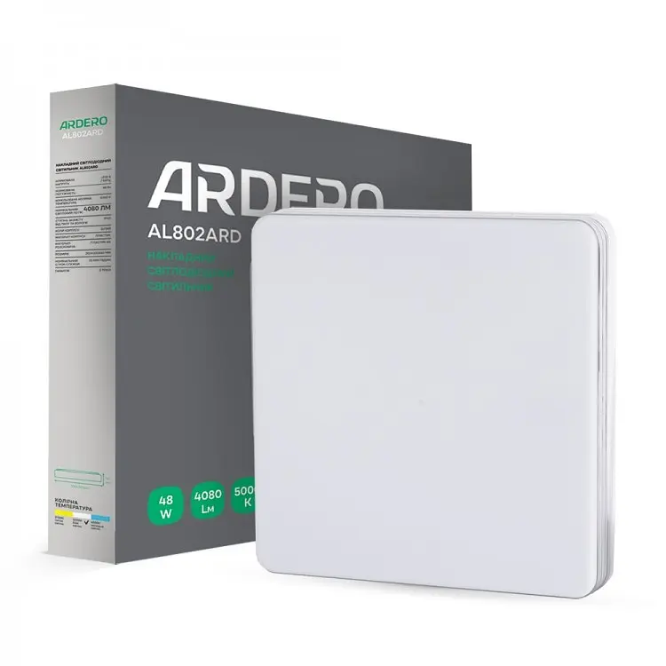 Свiтильник свiтлодiодний Ardero AL802ARD накладний 48W 5000K (80169) - фото 2