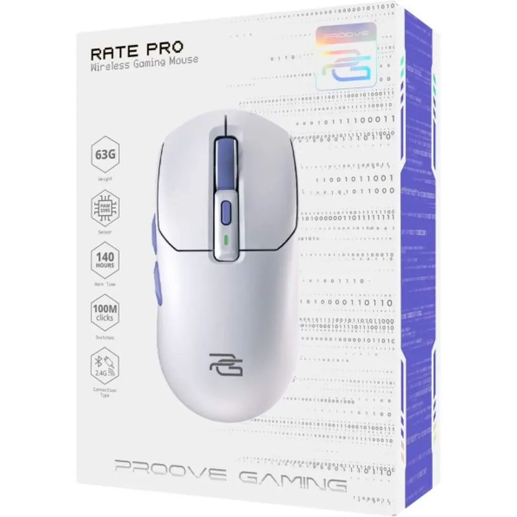 Миша Proove Gaming Rate Pro White (WMRP00022002) [132075] - фото 5