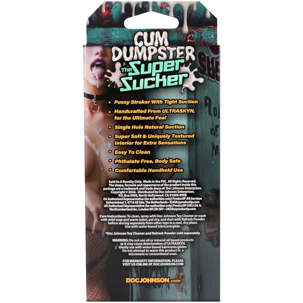 Мастурбатор вагіна Doc Johnson The Super Sucker Cum Dumpster - фото 7