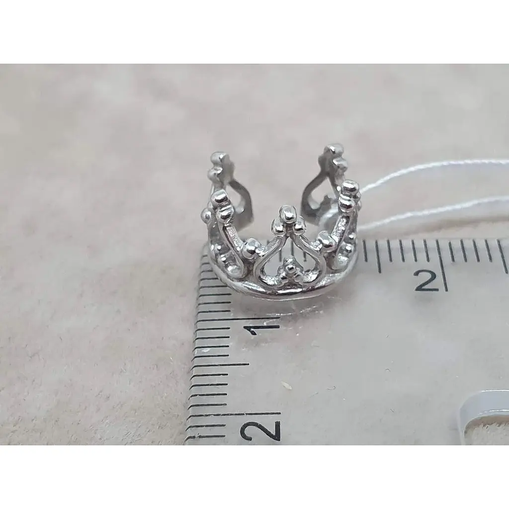 Срібна сережка-кафф на хелікс Ірій Корона. 4760 - фото 4