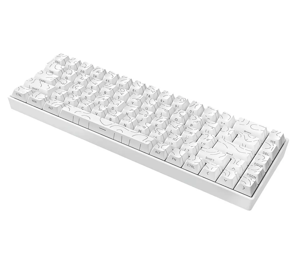 Клавіатура Ajazz AK680 V2 Ice Island Magnetic Switch (AK680-V2-I-S-W) - фото 3