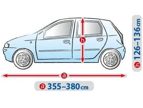 Тент автомобільний для Хечбека / Універсалу Kegel-Blazusiak M2 380-405 х 126-136 см Basic Garage (5-3955-241-3021) - фото 2