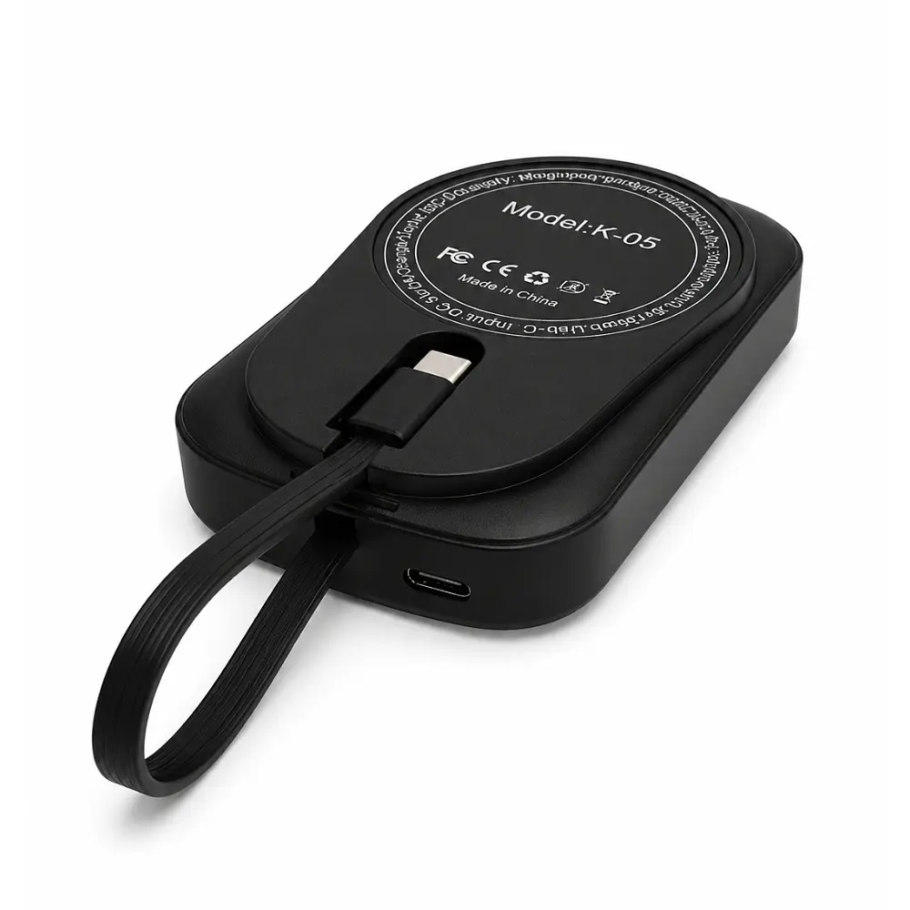 Портативна магнітна батарея 10000 mAh 15W XON PowerBank Magnetic (YC2X2 5583) Чорна - фото 4