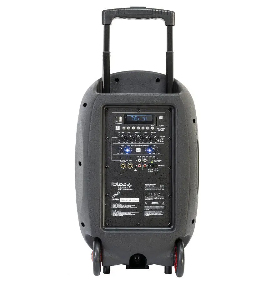Портативная активная акустическая система IBIZA PORT12 UHF MKII TWS RMS 350W - фото 6
