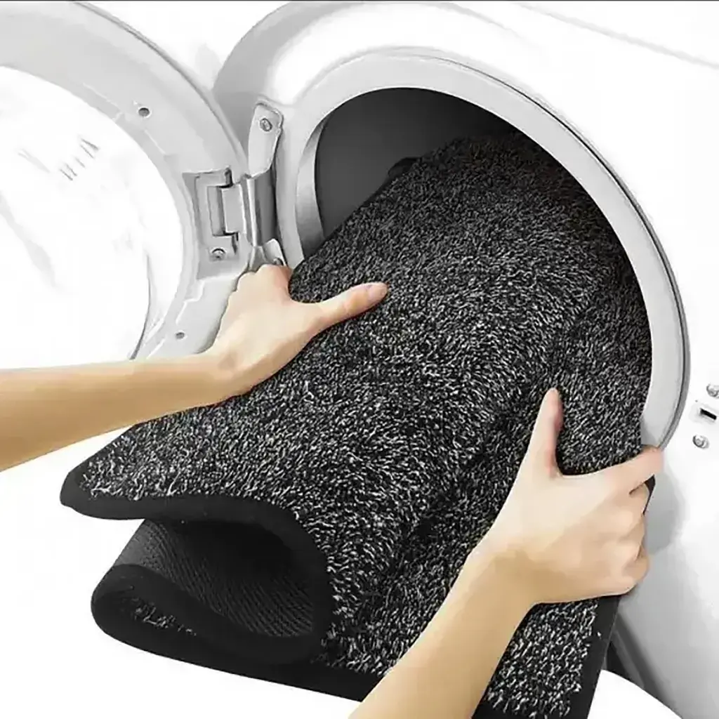 Супервбираючий придверний килимок для підлоги Clean Step Mat 45x70 см, Yu Xin Сірий 86032 - фото 3