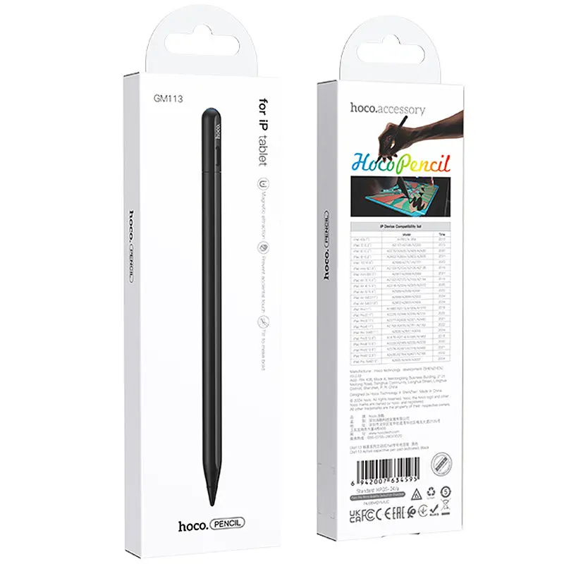 Стилус Hoco GM113 Active capacitice pen for iPad Black - фото 2