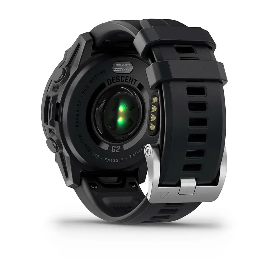 Смарт-годинник Garmin Descent G2 Black with Black Silicone (010-02986-13) - фото 2