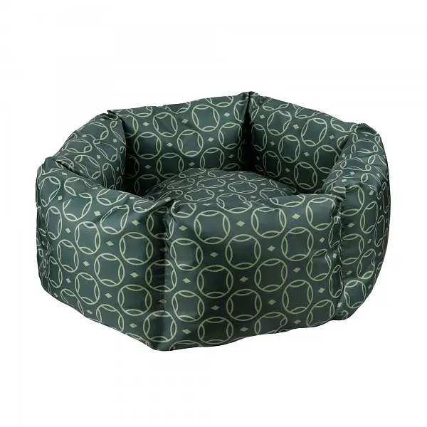 Лежак для собак та котів Barksi Home S круглий Зелений 35x35 см 1212045 - фото 3