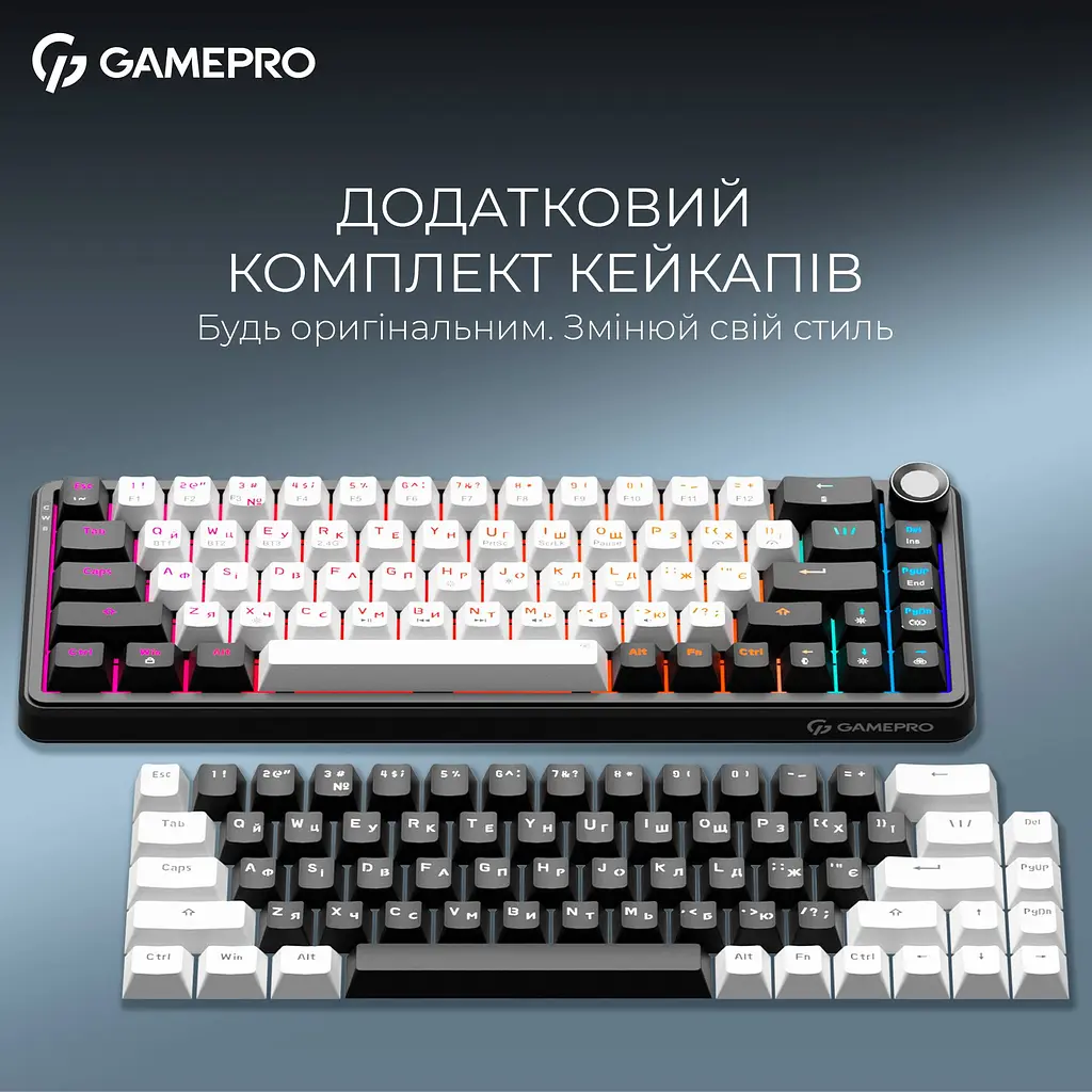 Клавіатура бездротова GamePro Asgard Valhalla MK210B Pro Black - фото 5