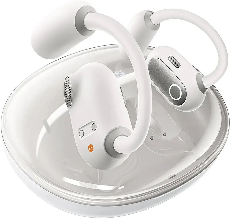 Наушники Baseus Eli Sport 1 Open-Ear TWS Earbuds Stellar, IPX4, BT5.3, 65mAh, 600mAh, 7.5h, White  A00064400221-00 - фото 2