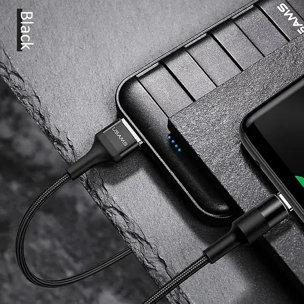 Кабель Usams USB Cable to USB-C 1.2m BlackКабель Usams USB Cable to USB-C 1.2m Black (6958444956633) - фото 3