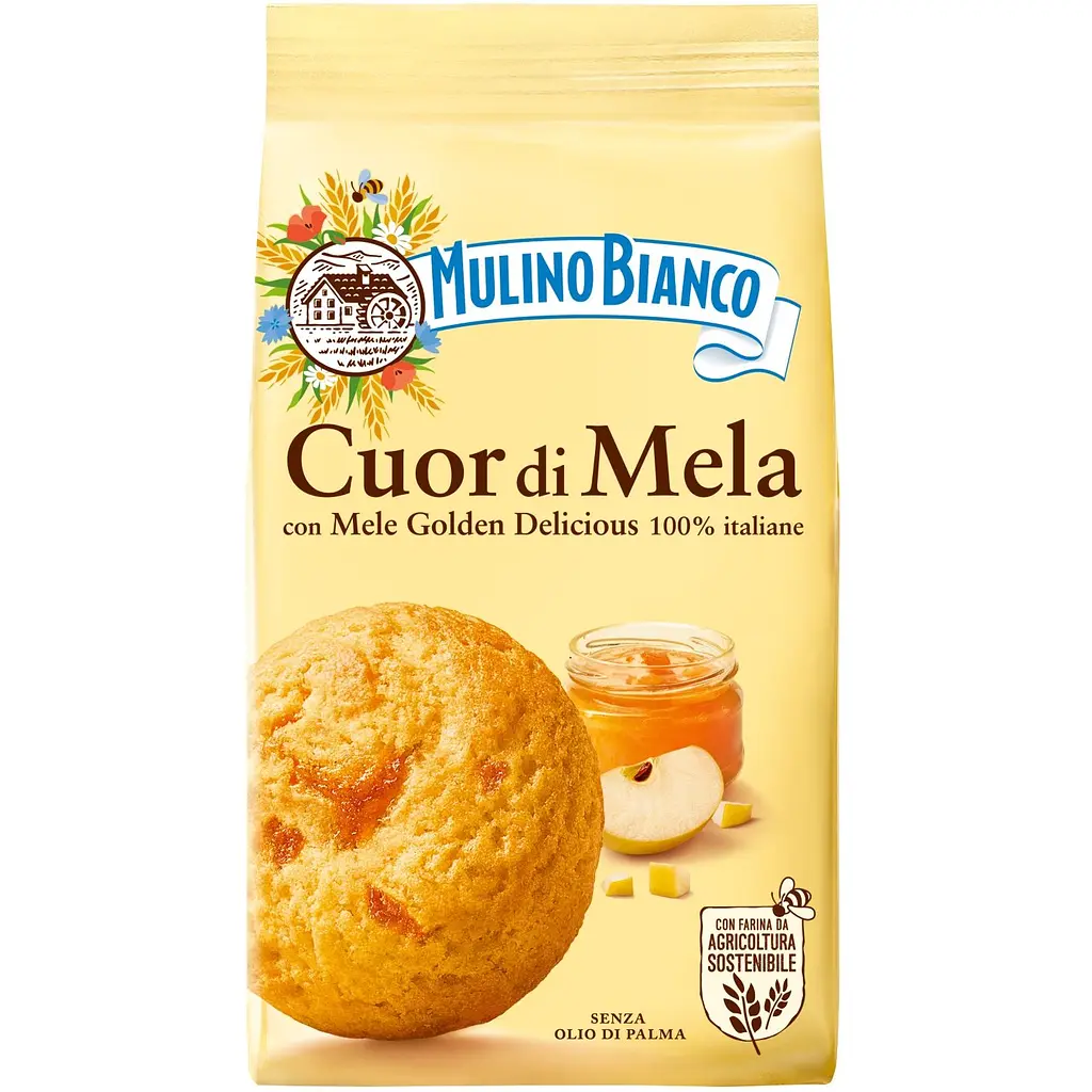 Печиво Mulino Bianco Cuor di Mela 250 г - фото 1