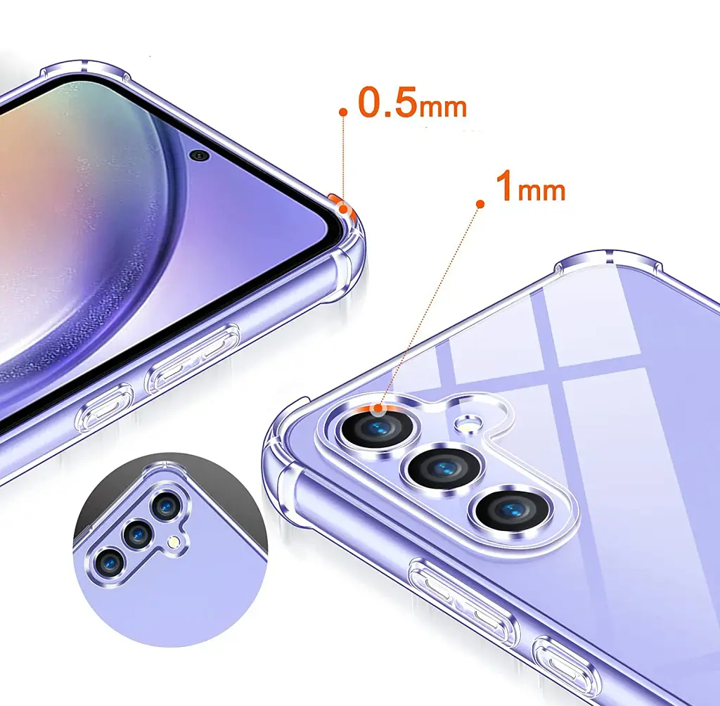 Панель BeCover Anti-Shock для Samsung Galaxy A54 5G SM-A546 Clear (709085) - фото 4
