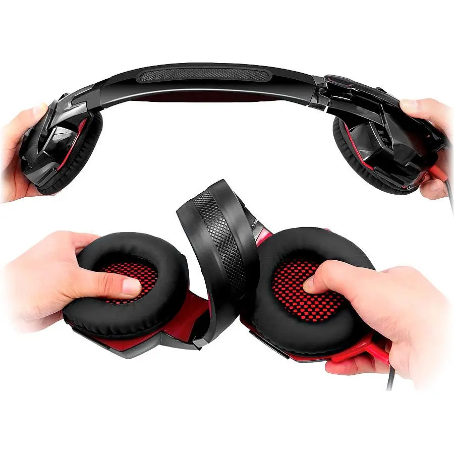Ігрові навушники REAL-EL GDX-8100 Black/Red (EL124100055) [112568] - фото 9