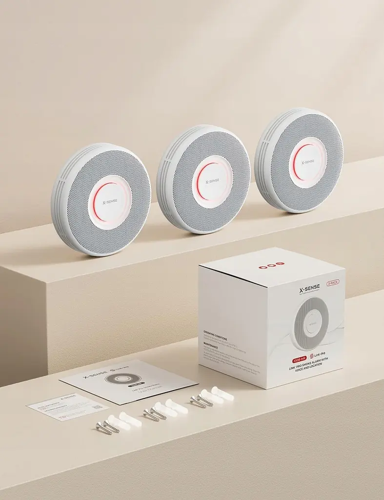 Бездротовий датчик диму X-Sense XS0B-MR автономний пожежний сповіщувач Wi-Fi комплект 3 шт (SKU-116) - фото 9