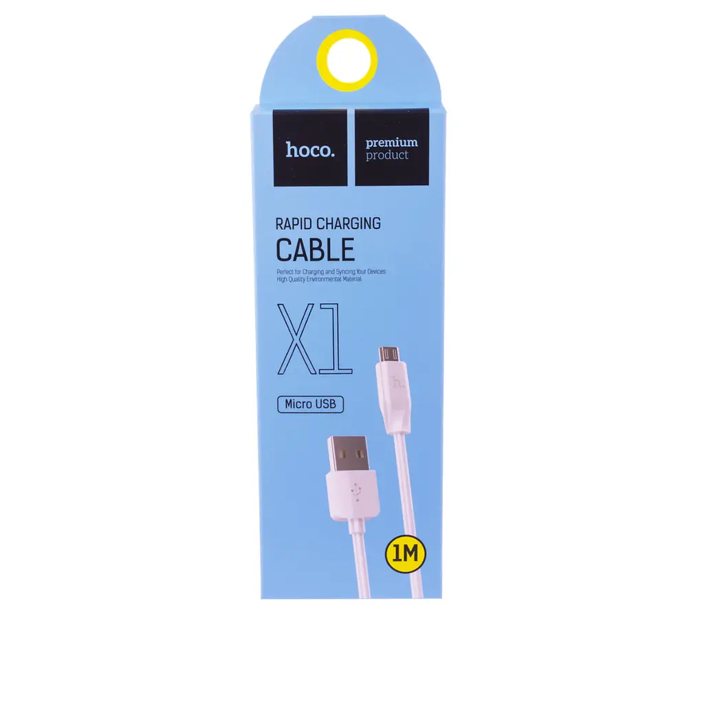 Кабель Hoco X1 Rapid charging cable Micro 1 м Белый - фото 2