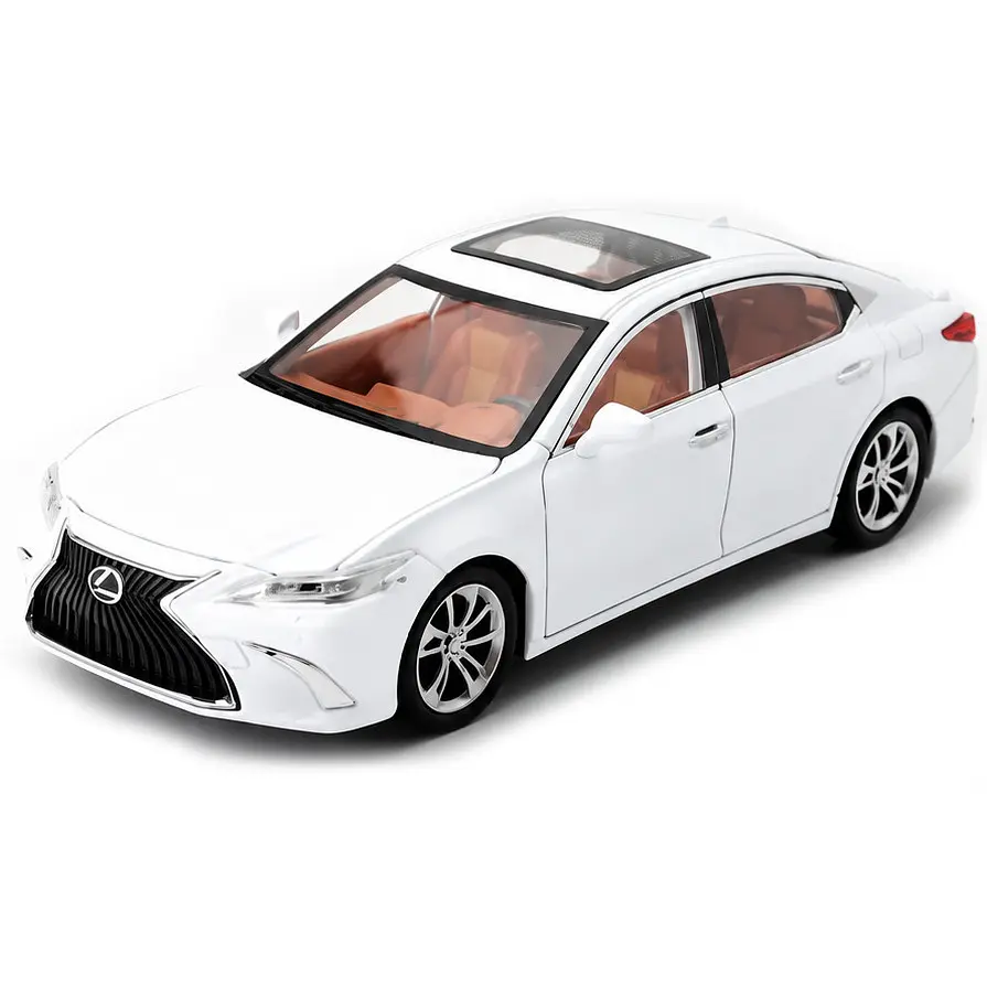 Іграшкова металева модель Lexus ES 300h 1:24 світло звук інерція, відкриваються 4 двері, капот і багажник