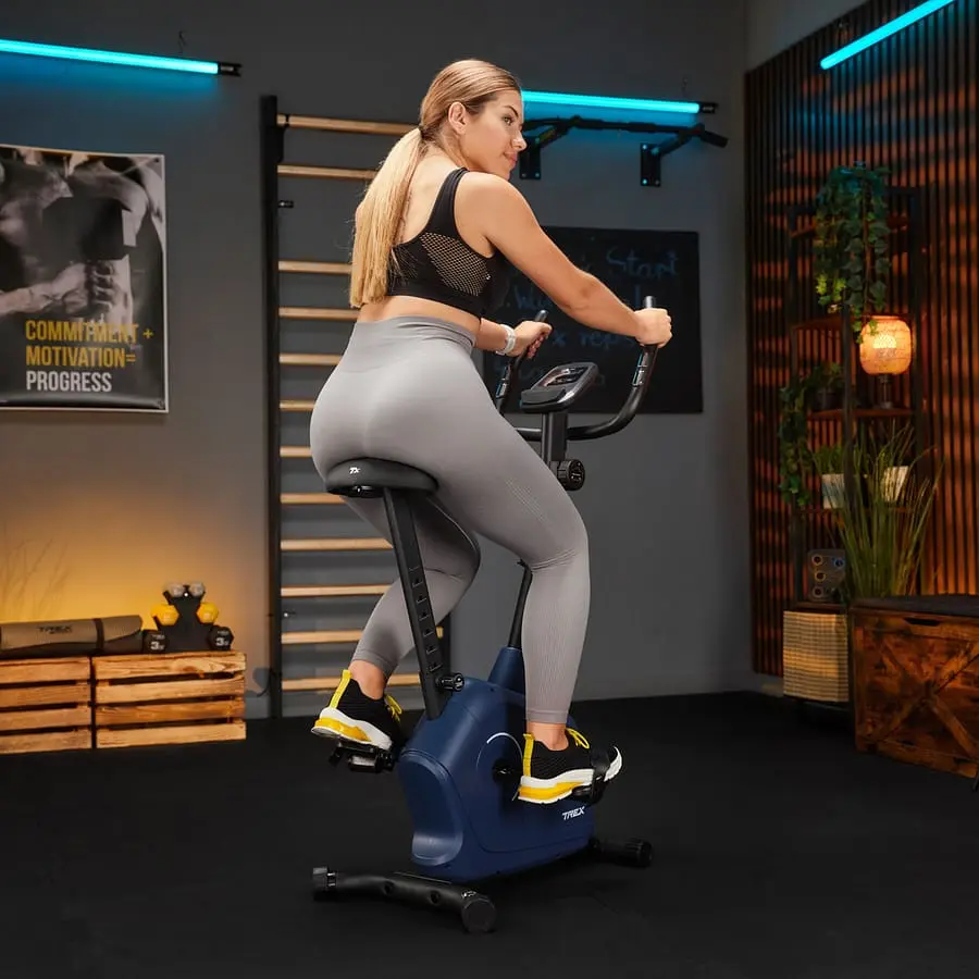 Велотренажер Trex Sport TX-380MB Rigon магнітний темно-синій - фото 12