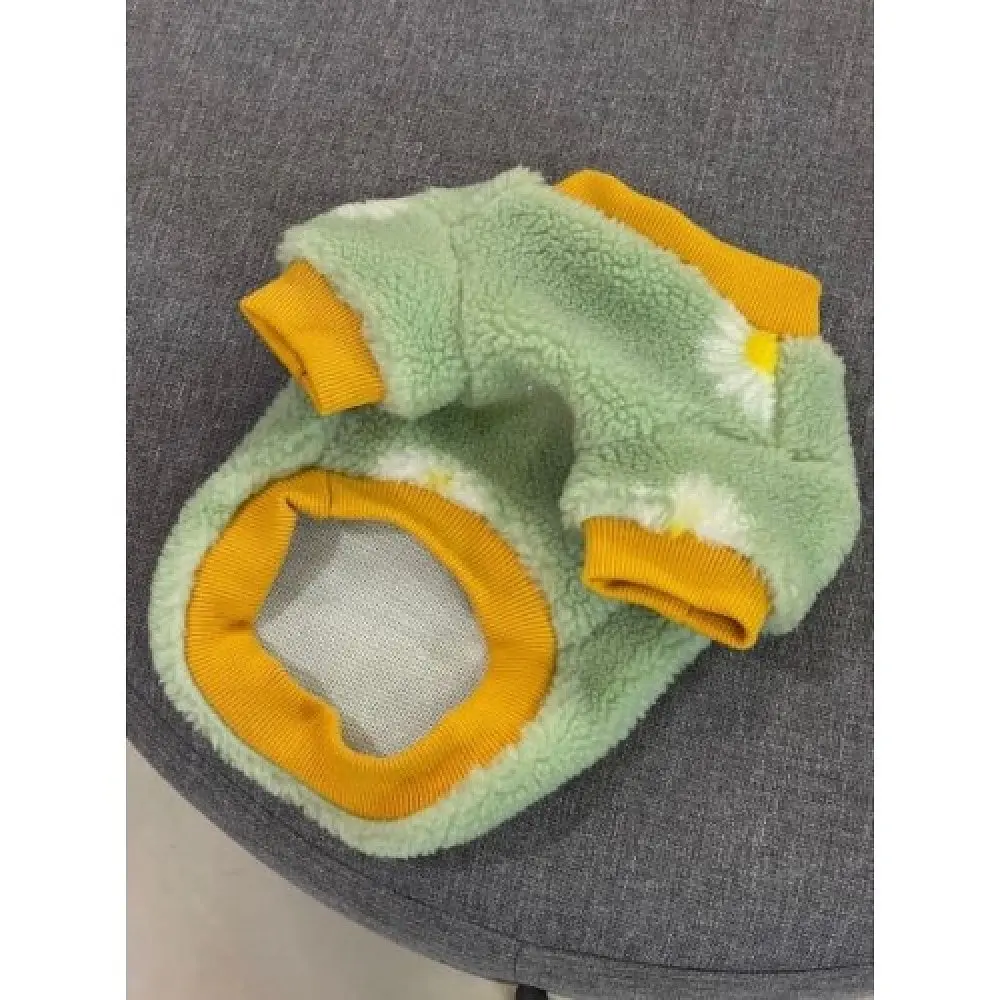 Толстовка для собак з ромашками, ментолового кольору L Multibrand zoo0005924 - фото 2