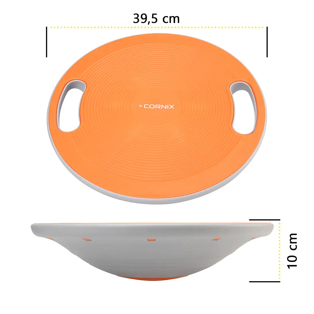 Балансувальна платформа Cornix кругла, пластикова Orange/Grey XR-0444 - фото 7